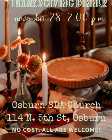 Thanksgiving Dinner – Osburn Seventh-Day Adventist Church